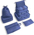 Unisex 8-Piece Packing Cube Set with Water-Resistant Exterior and Mesh Panels 16