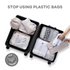 Unisex 8-Piece Packing Cube Set with Water-Resistant Exterior and Mesh Panels 6