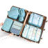 Unisex 8-Piece Packing Cube Set with Water-Resistant Exterior and Mesh Panels 9