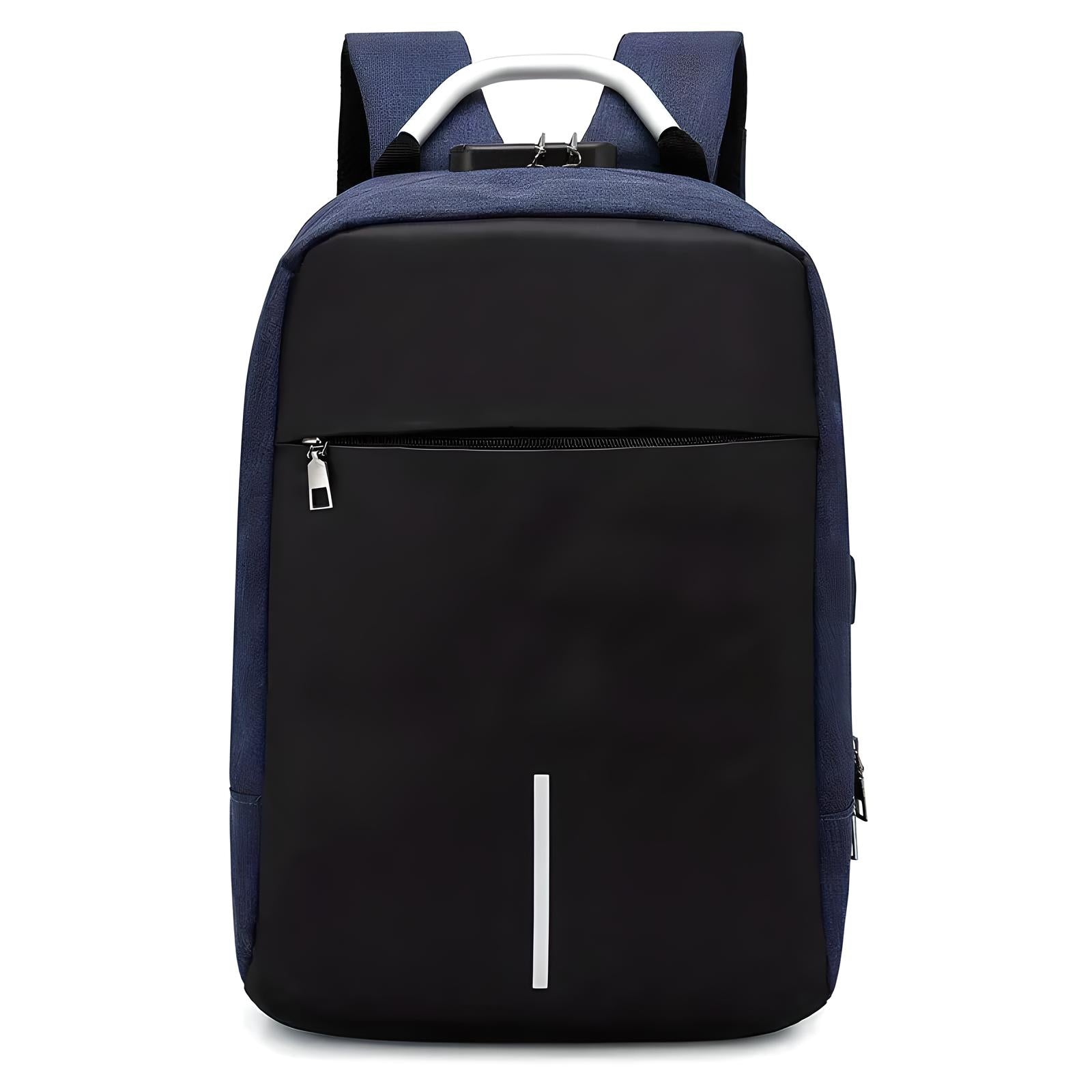 Unisex Anti-Theft Backpack with USB Port and Combination Lock 16