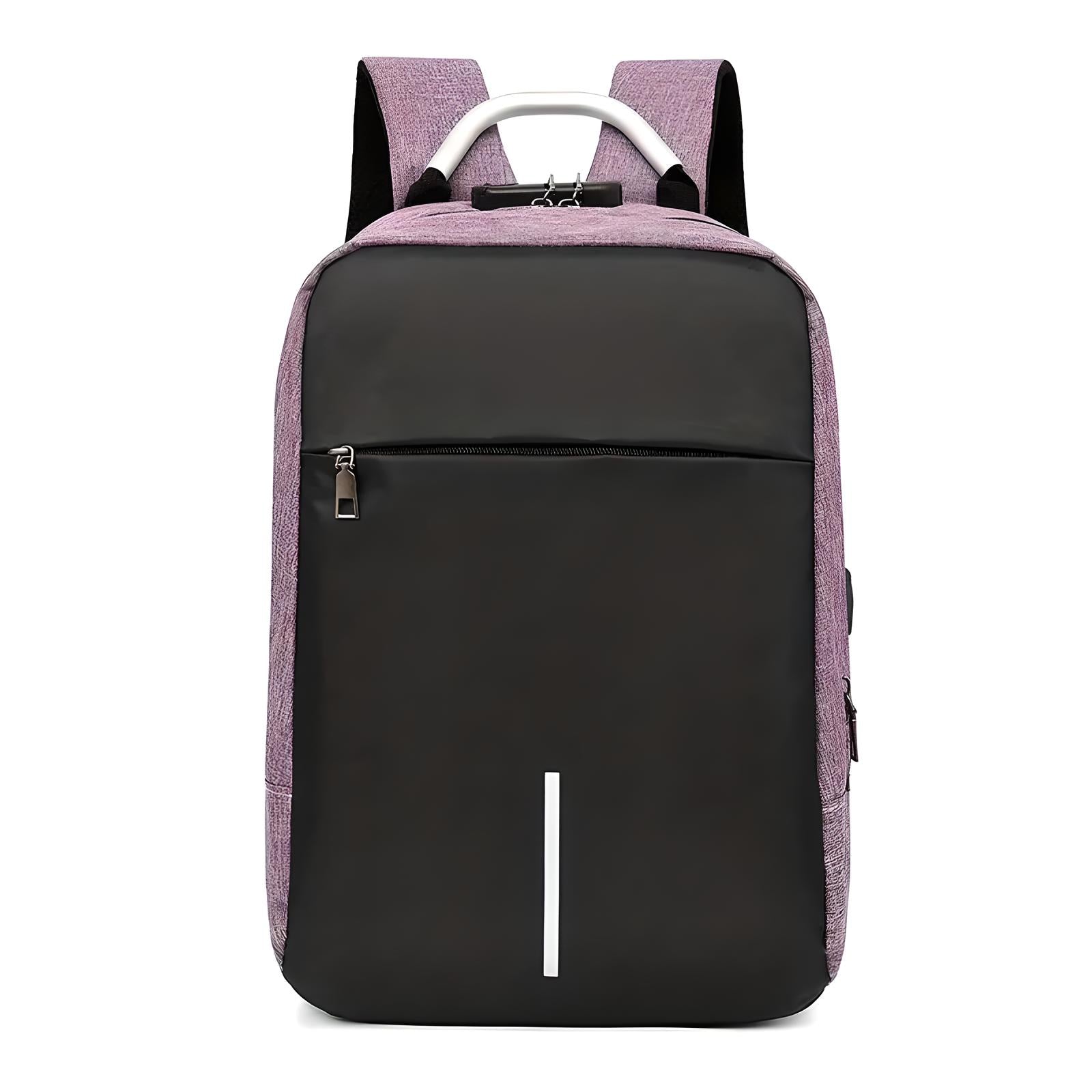 Unisex Anti-Theft Backpack with USB Port and Combination Lock 17