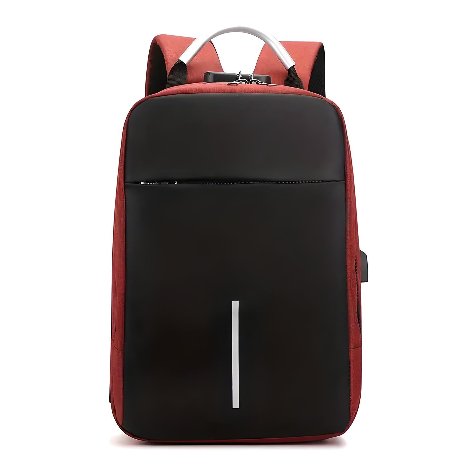 Unisex Anti-Theft Backpack with USB Port and Combination Lock 18
