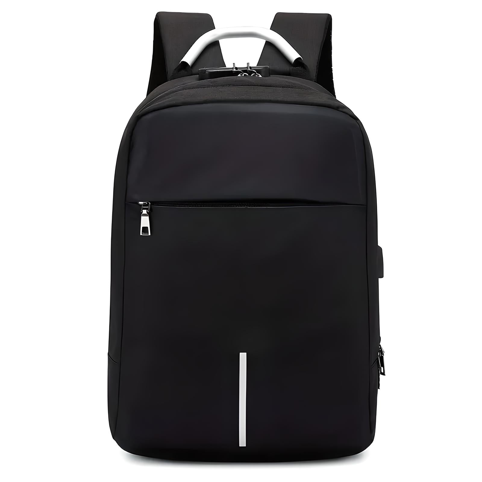 Unisex Anti-Theft Backpack with USB Port and Combination Lock 3