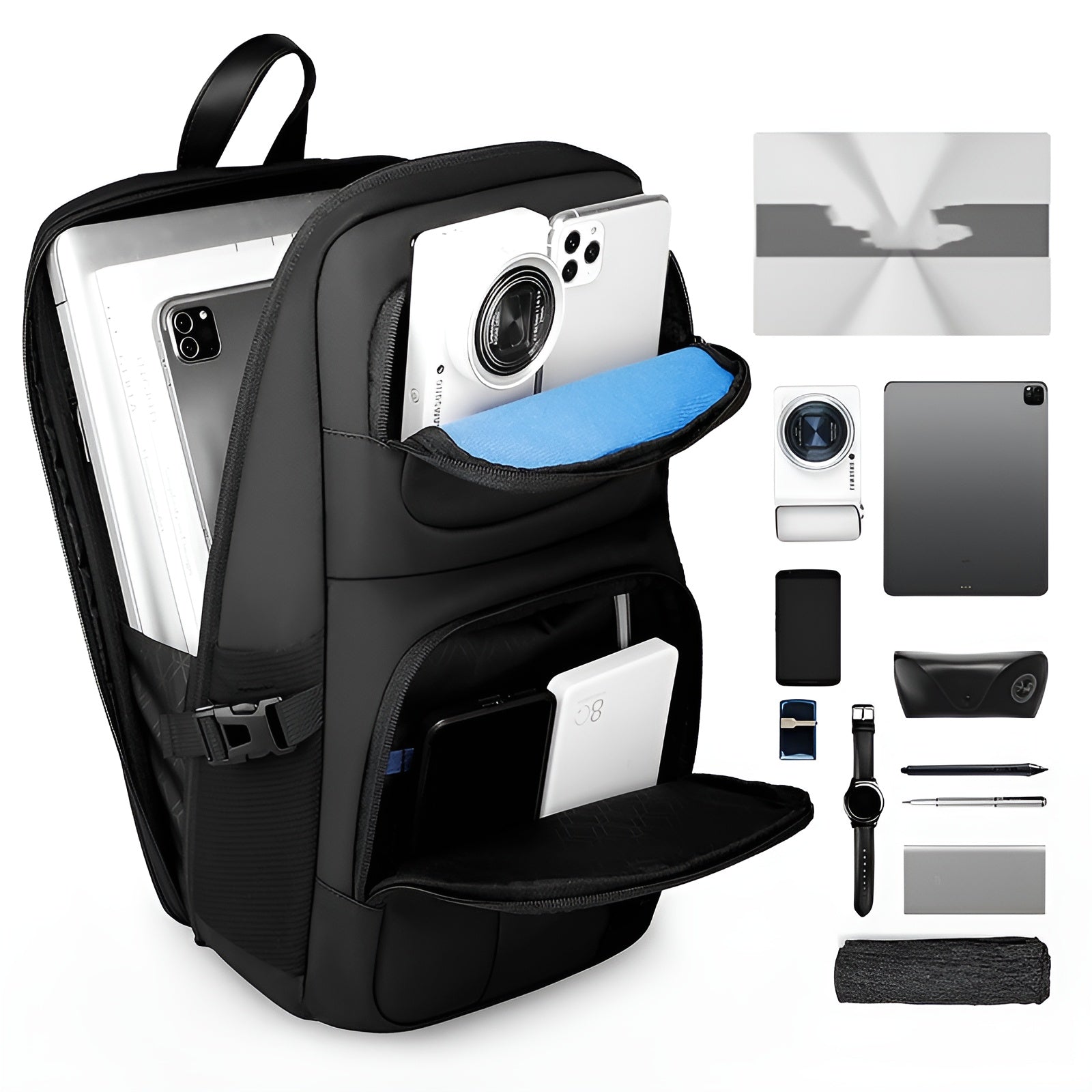 Unisex Anti-Theft Crossbody Bag with RFID Blocking and Multiple Compartments 4