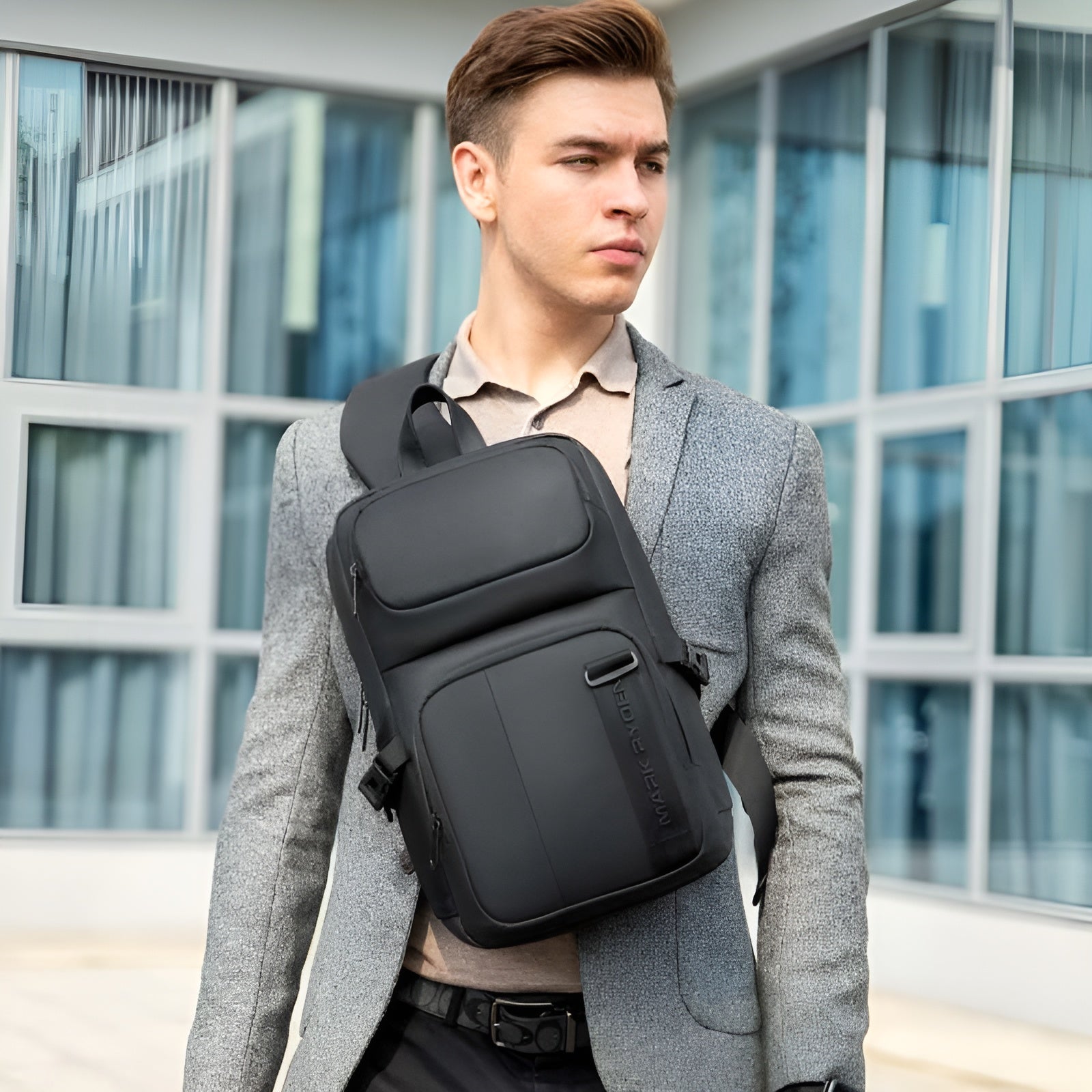 Unisex Anti-Theft Crossbody Bag with RFID Blocking and Multiple Compartments 7
