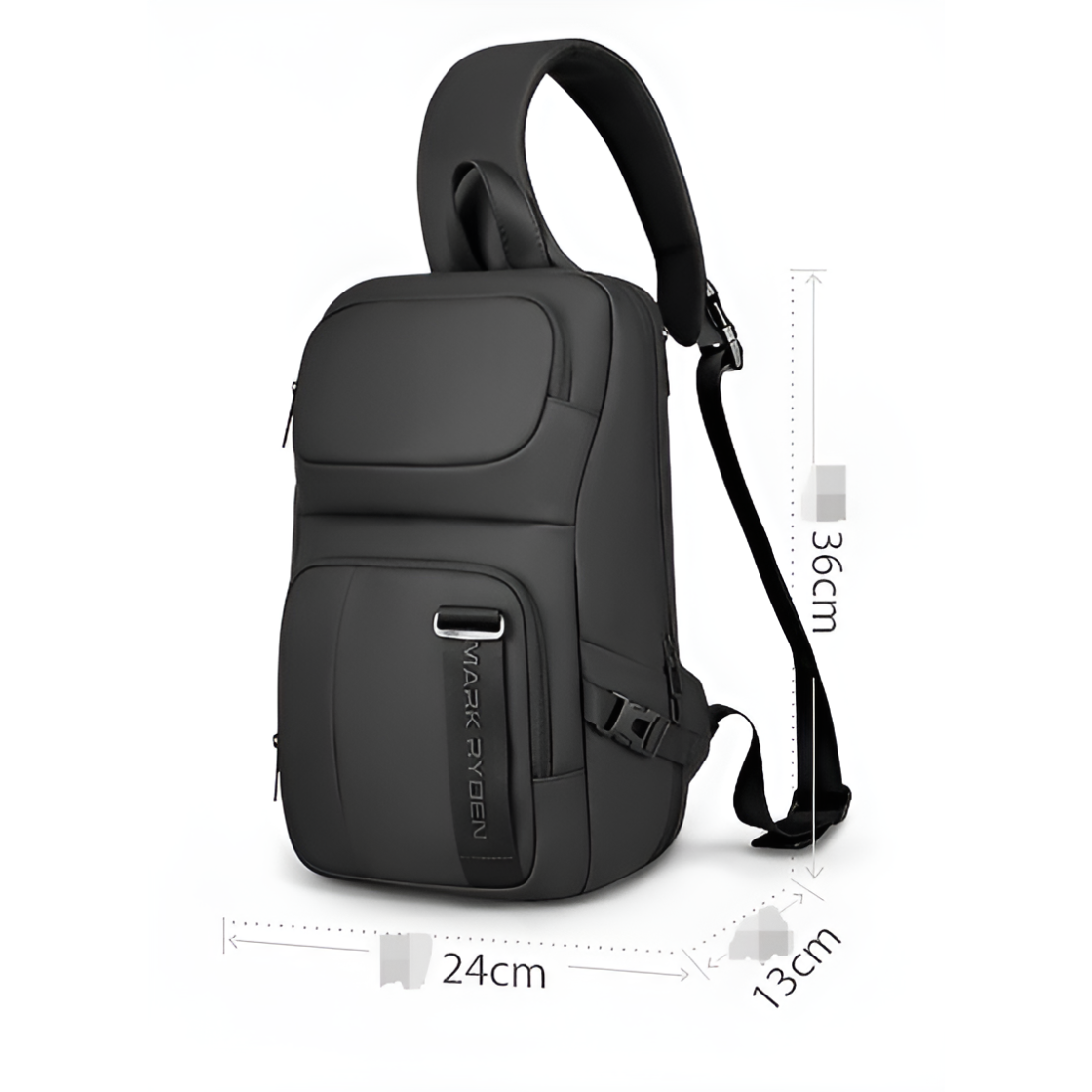 Unisex Anti-Theft Crossbody Bag with RFID Blocking and Multiple Compartments 8