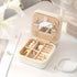 Unisex Compact Travel Jewelry Organizer Box with Padded Compartments 7
