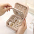 Unisex Compact Travel Jewelry Organizer Box with Padded Compartments 8