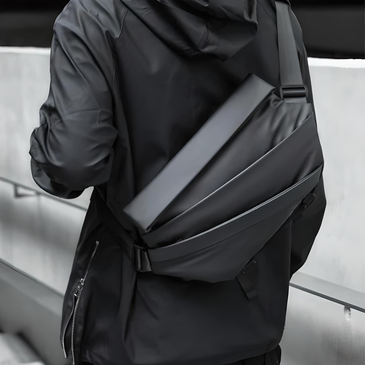 Unisex Crossbody Sling Bag with Multiple Compartments and Adjustable Strap 10