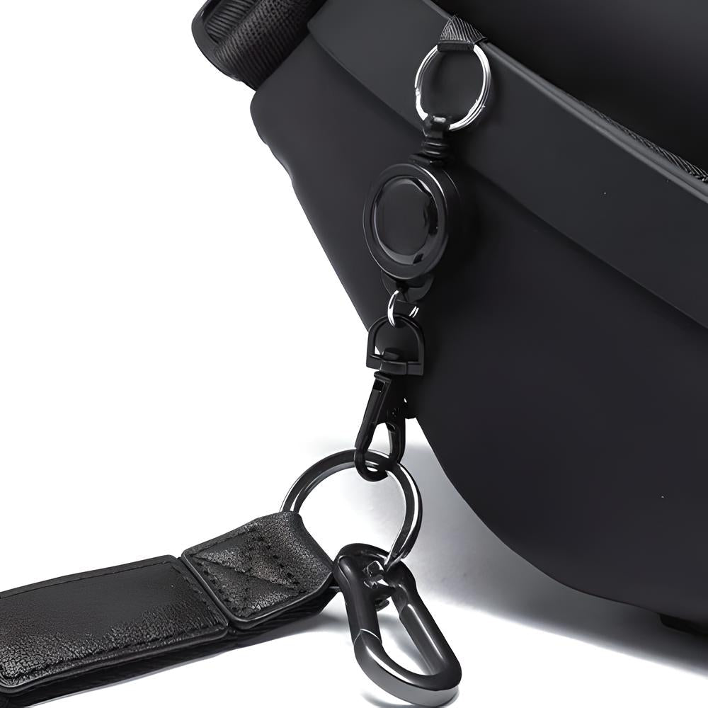 Unisex Crossbody Sling Bag with Multiple Compartments and Adjustable Strap 11