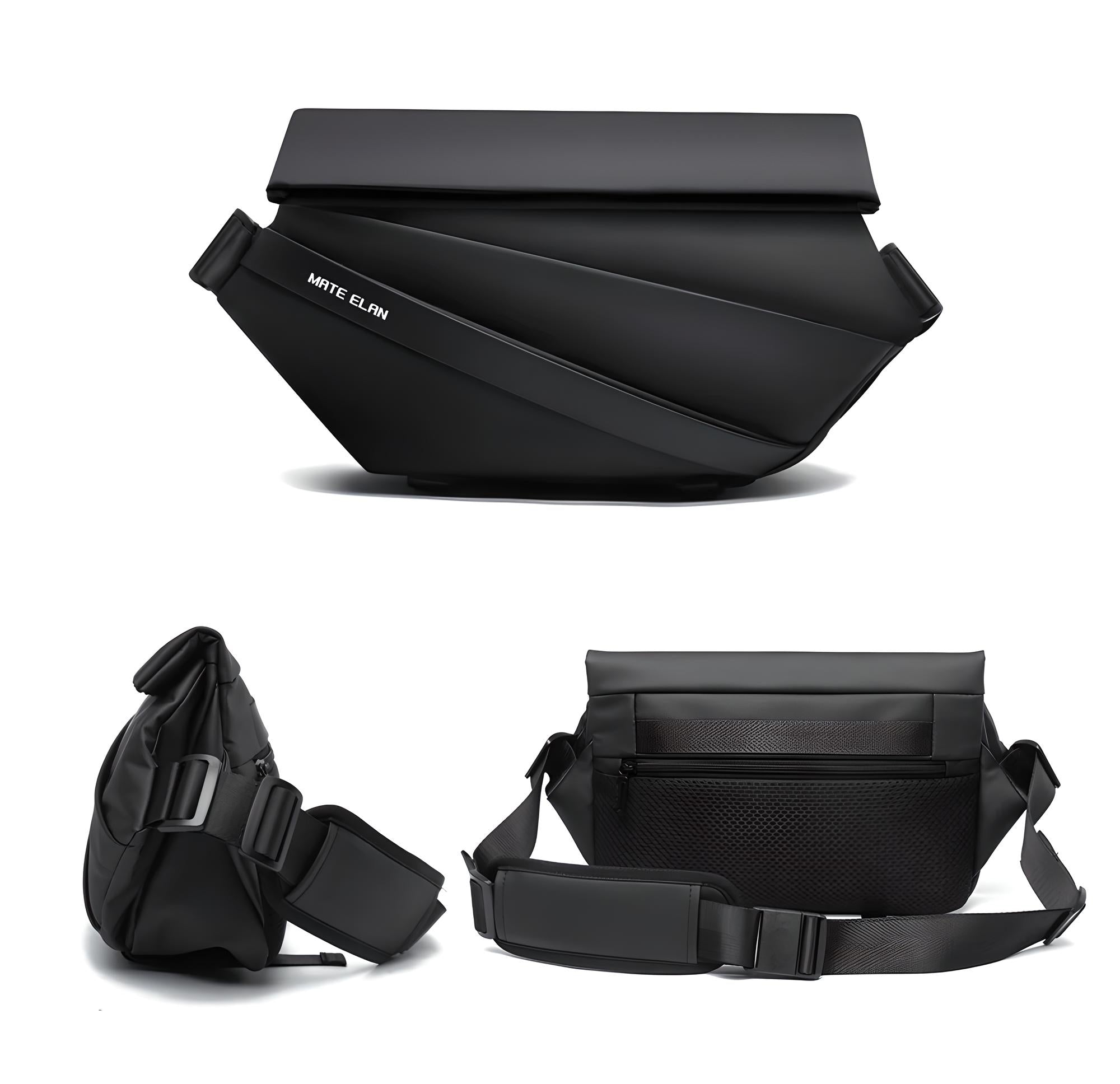Unisex Crossbody Sling Bag with Multiple Compartments and Adjustable Strap 13