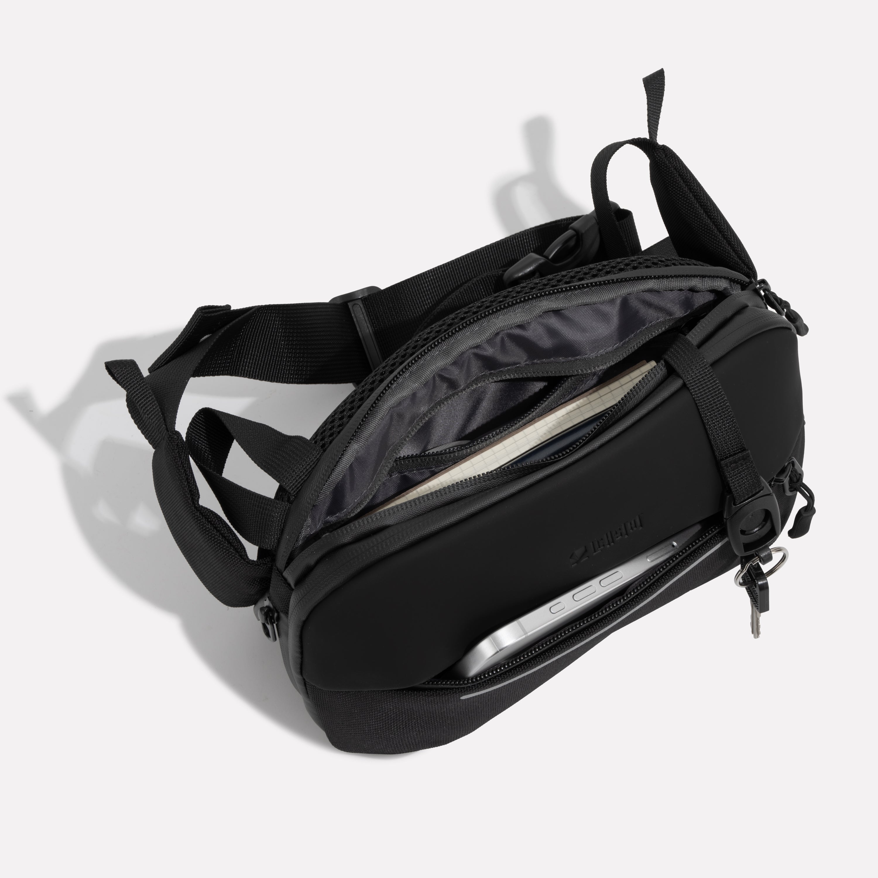Unisex Crossbody Sling Bag with Multiple Compartments and Adjustable Strap 2