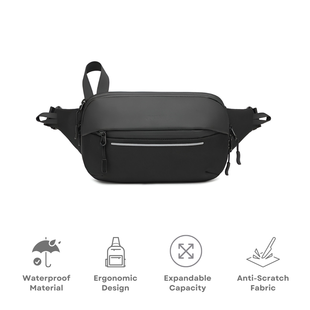 Unisex Crossbody Sling Bag with Multiple Compartments and Adjustable Strap 3