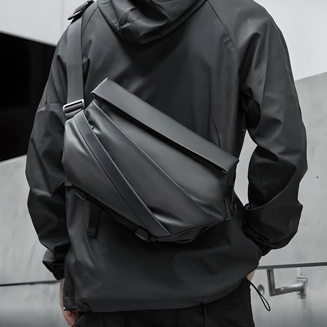 Unisex Crossbody Sling Bag with Multiple Compartments and Adjustable Strap 5