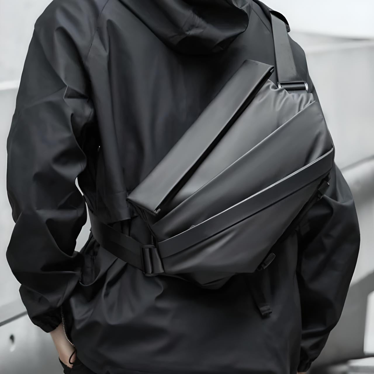 Unisex Crossbody Sling Bag with Multiple Compartments and Adjustable Strap 8