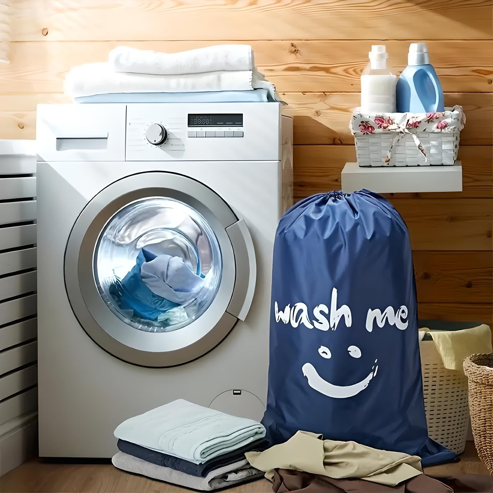 Unisex Drawstring Laundry Storage Bag with Cord Lock Closure 10