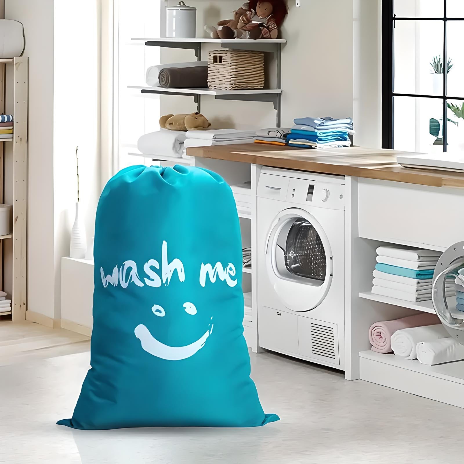 Unisex Drawstring Laundry Storage Bag with Cord Lock Closure 11