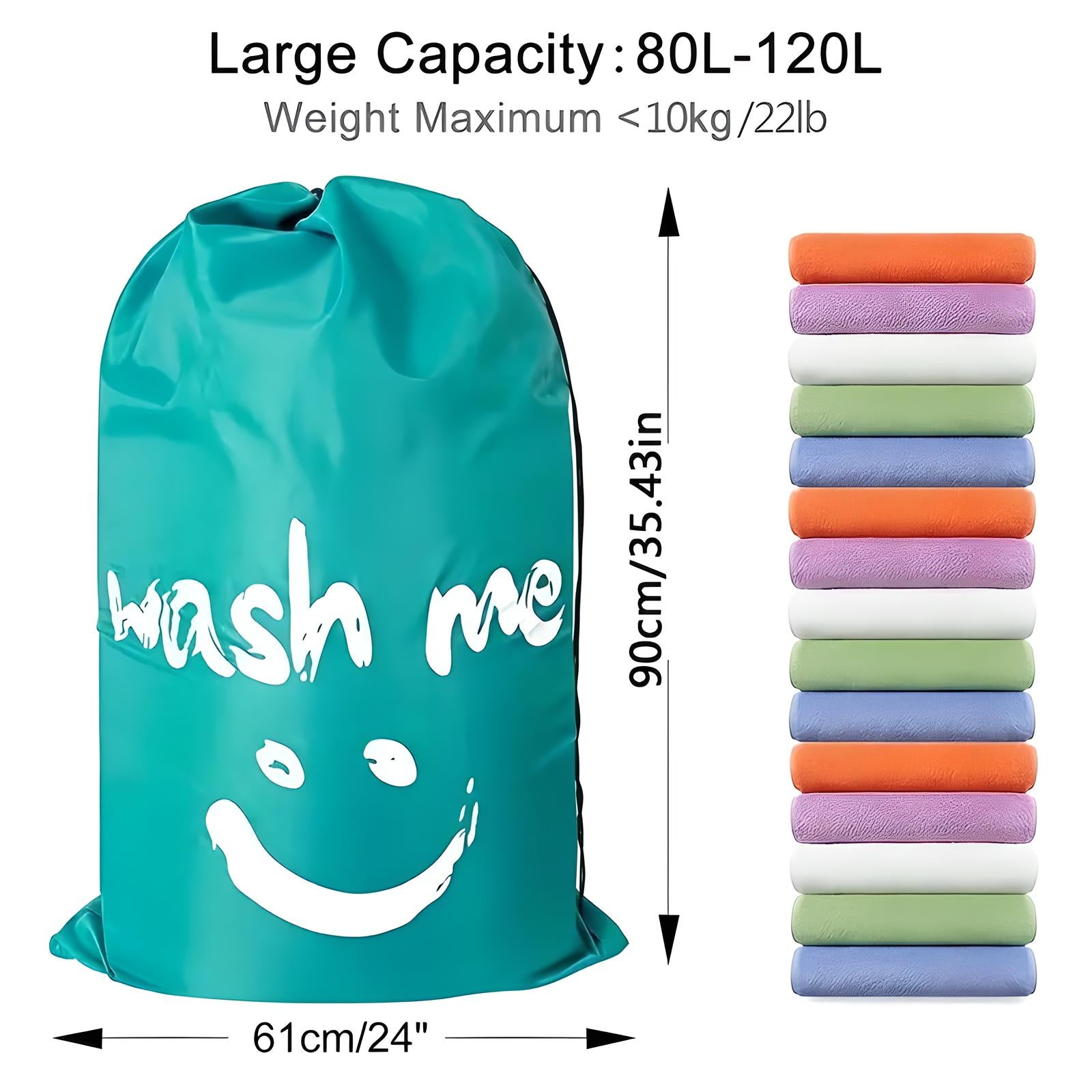 Unisex Drawstring Laundry Storage Bag with Cord Lock Closure 12