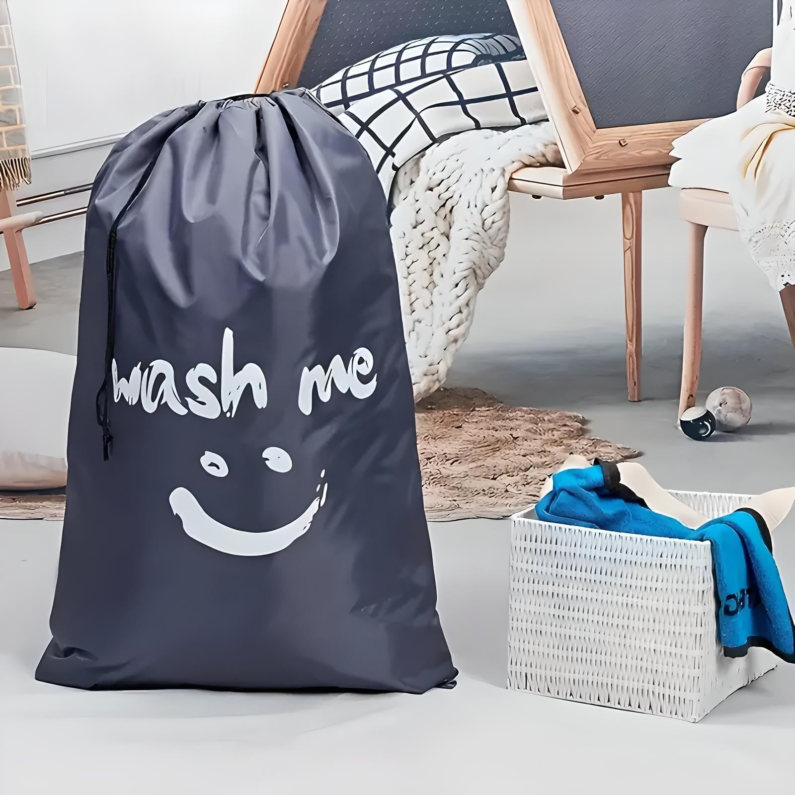 Unisex Drawstring Laundry Storage Bag with Cord Lock Closure 4