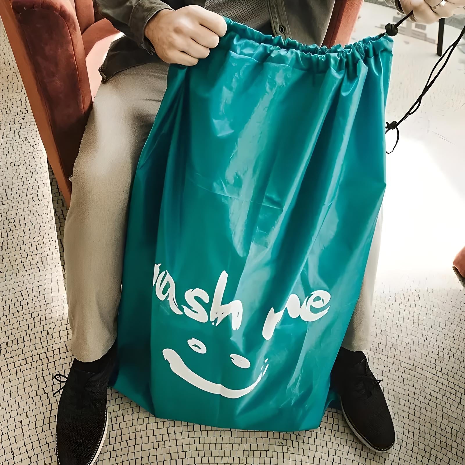 Unisex Drawstring Laundry Storage Bag with Cord Lock Closure 8