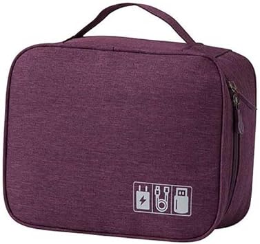 Unisex Electronics Organizer Case with Adjustable Dividers and Waterproof Exterior 11