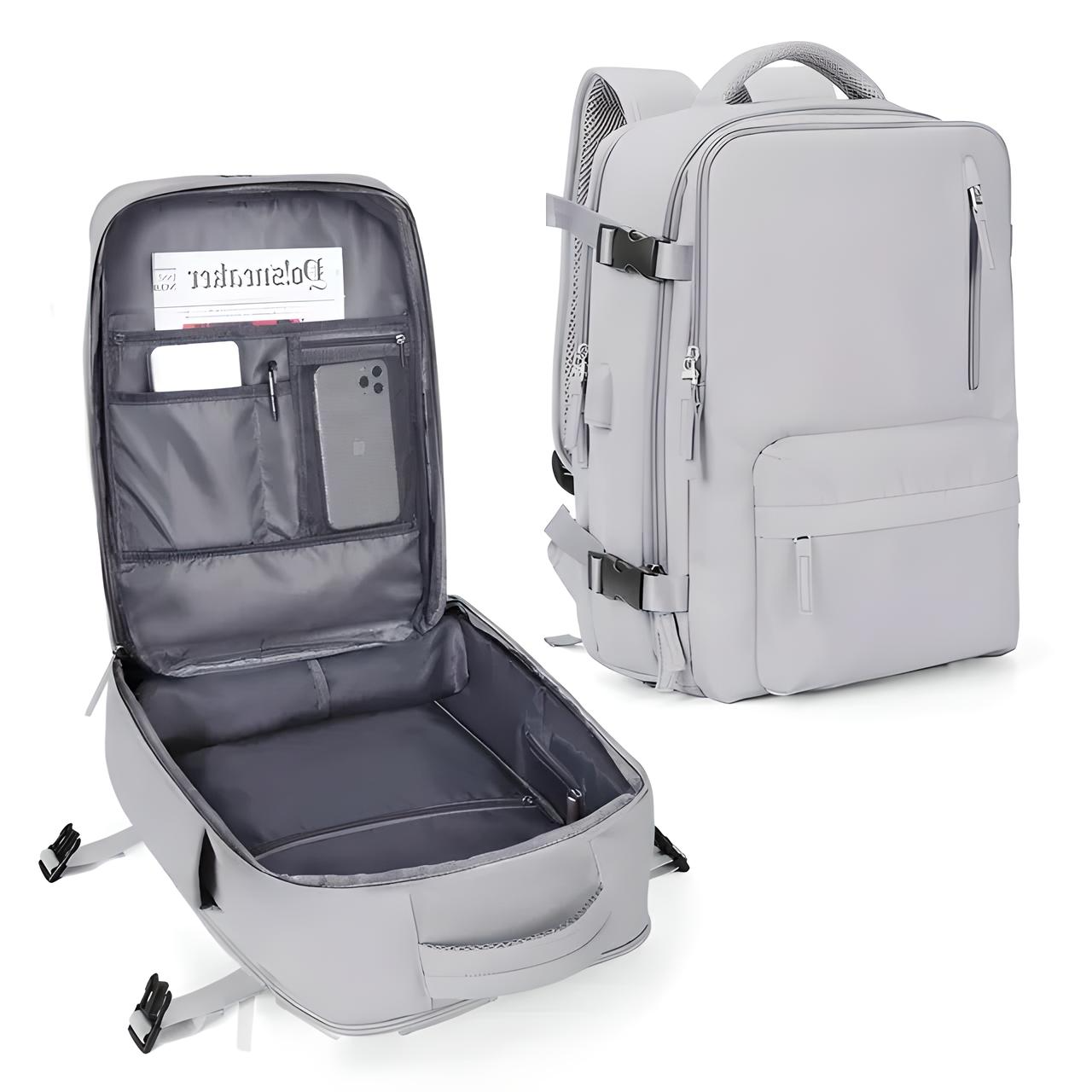 Unisex Expandable Carry-On Travel Backpack with Anti-Theft Pockets 17
