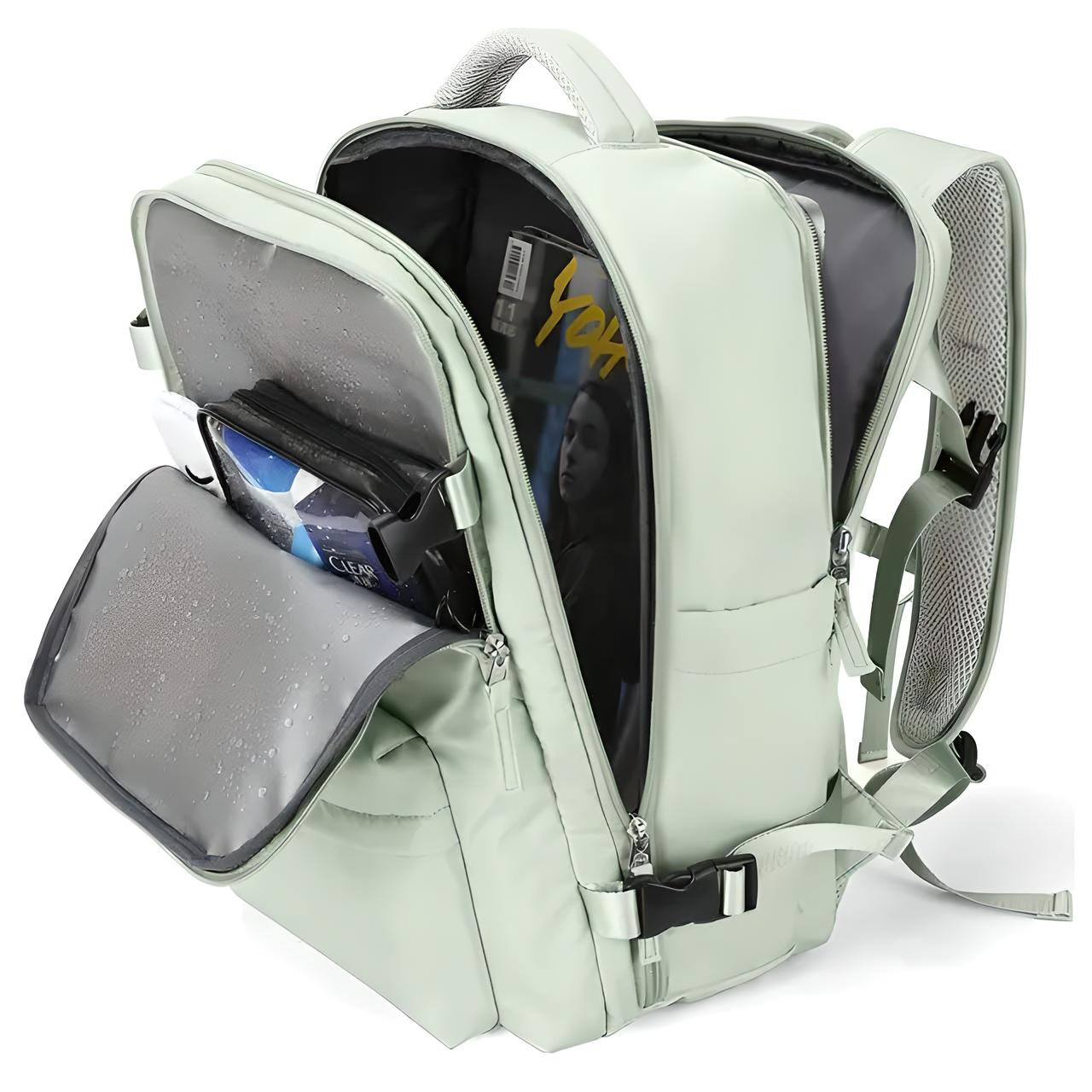 Unisex Expandable Carry-On Travel Backpack with Anti-Theft Pockets 7