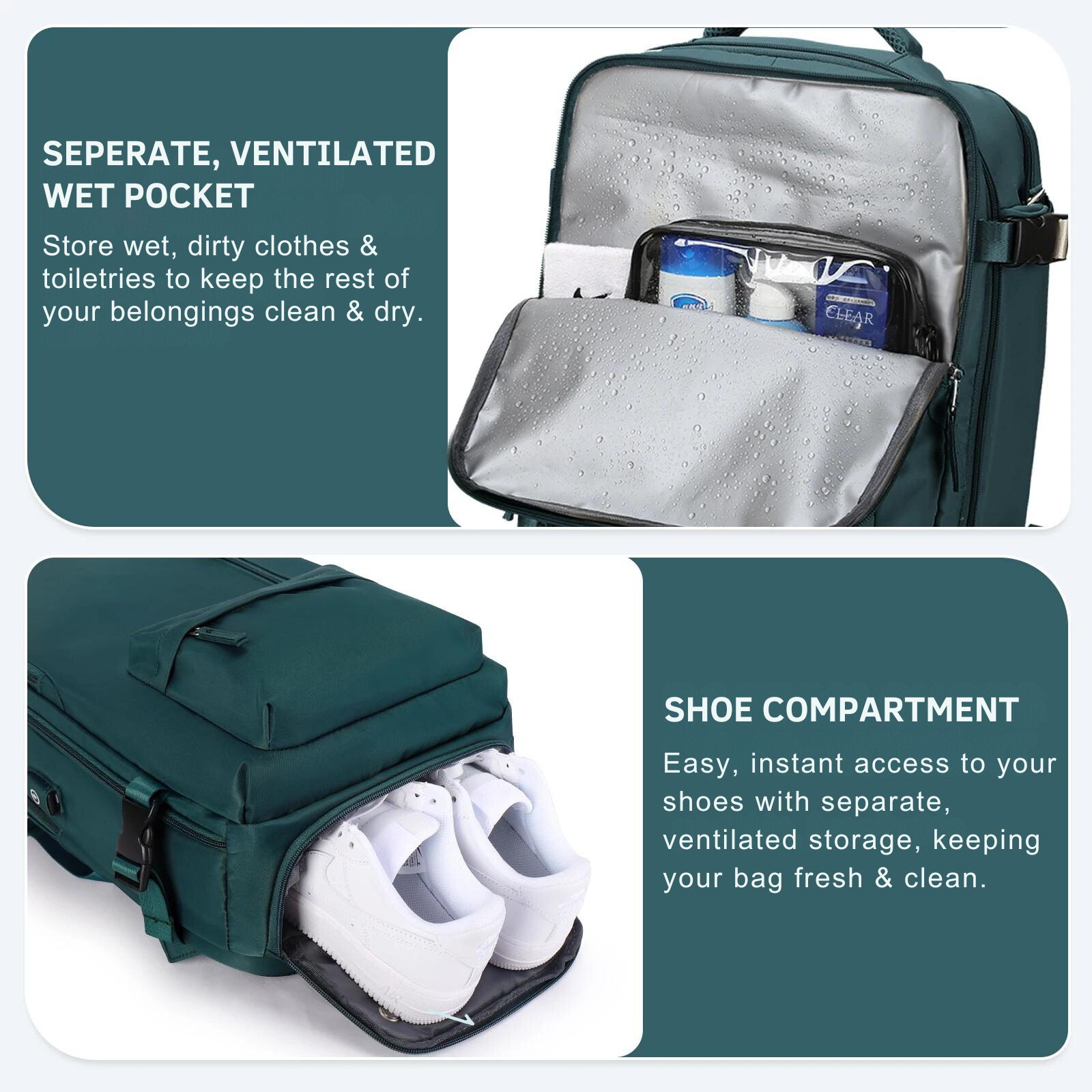 Unisex Expandable Carry-On Travel Backpack with Anti-Theft Pockets 8