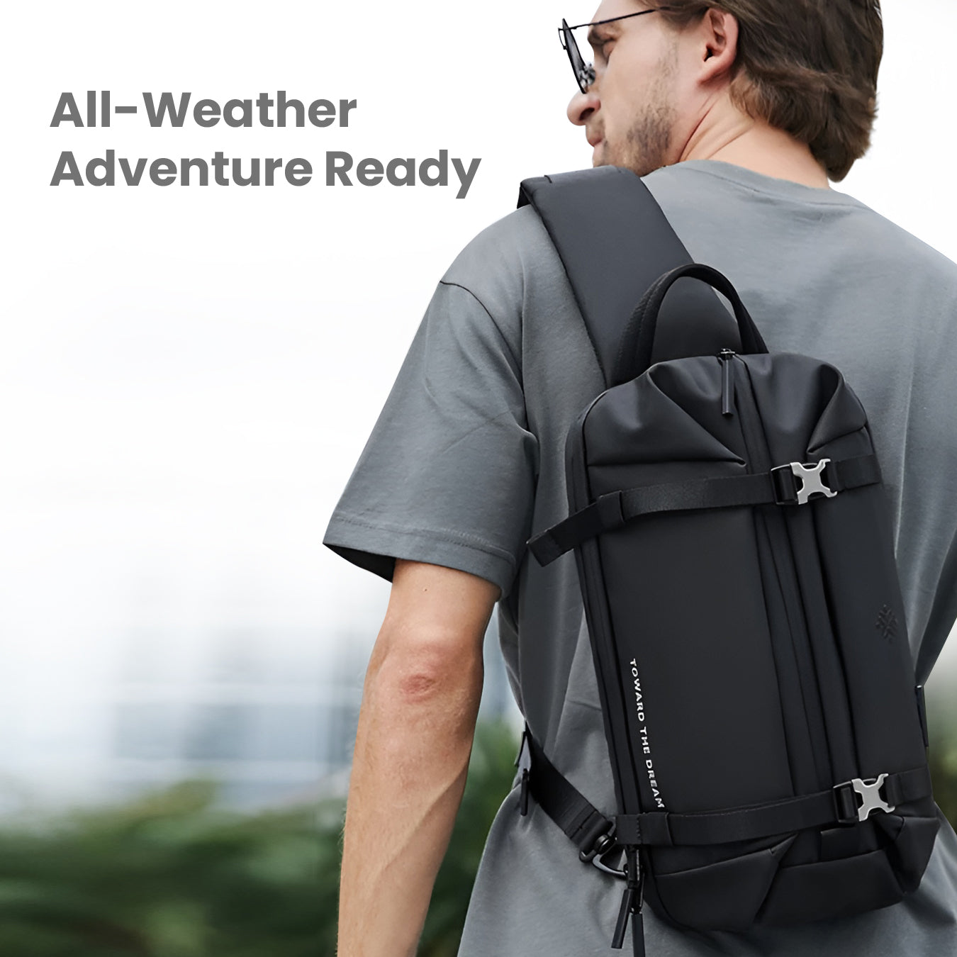Unisex Expandable Crossbody Bag with Anti-Theft Zipper and Multiple Compartments 6