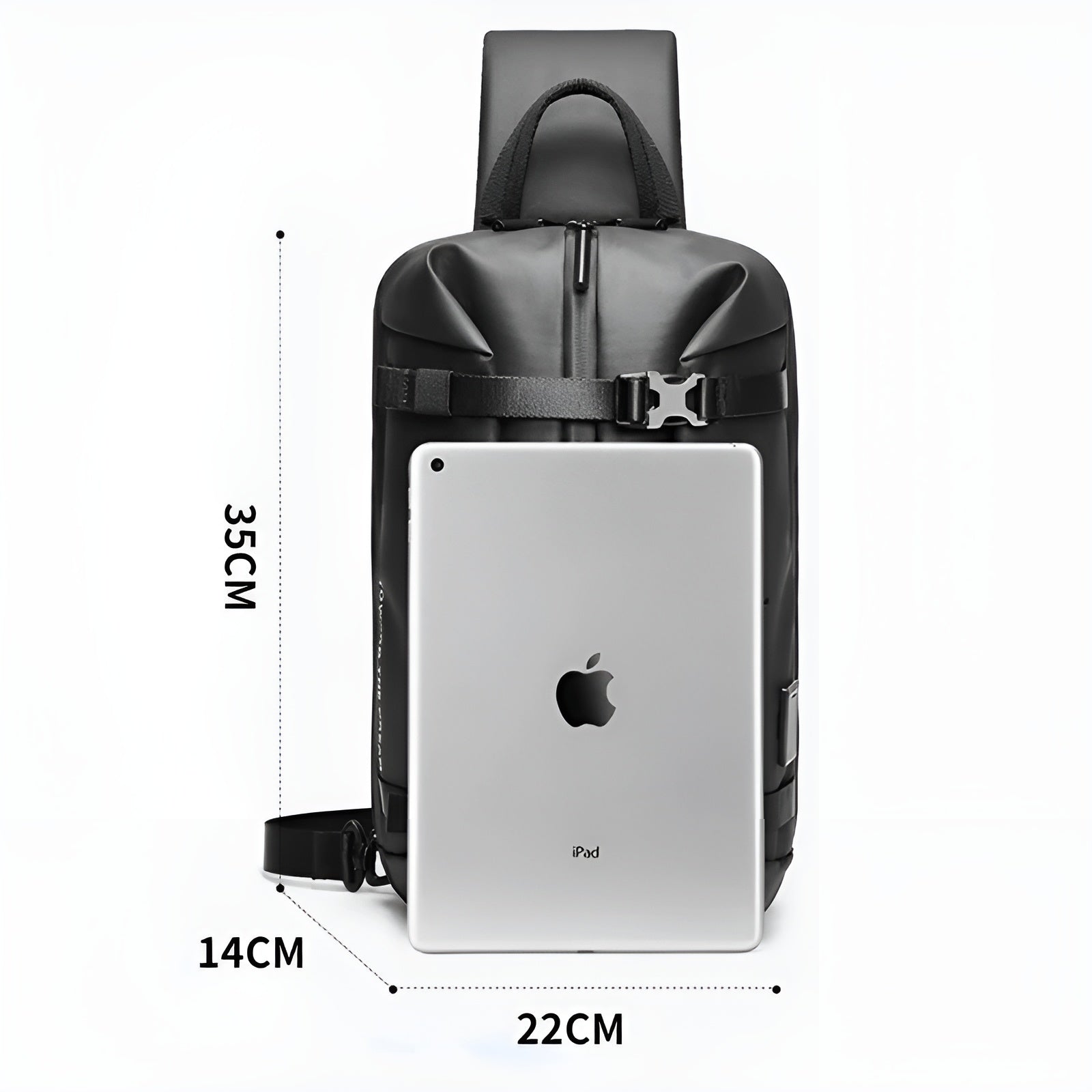 Unisex Expandable Crossbody Bag with Anti-Theft Zipper and Multiple Compartments 9
