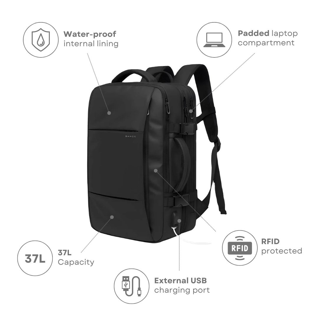 Unisex Expandable Travel Backpack with Multiple Compartments 4