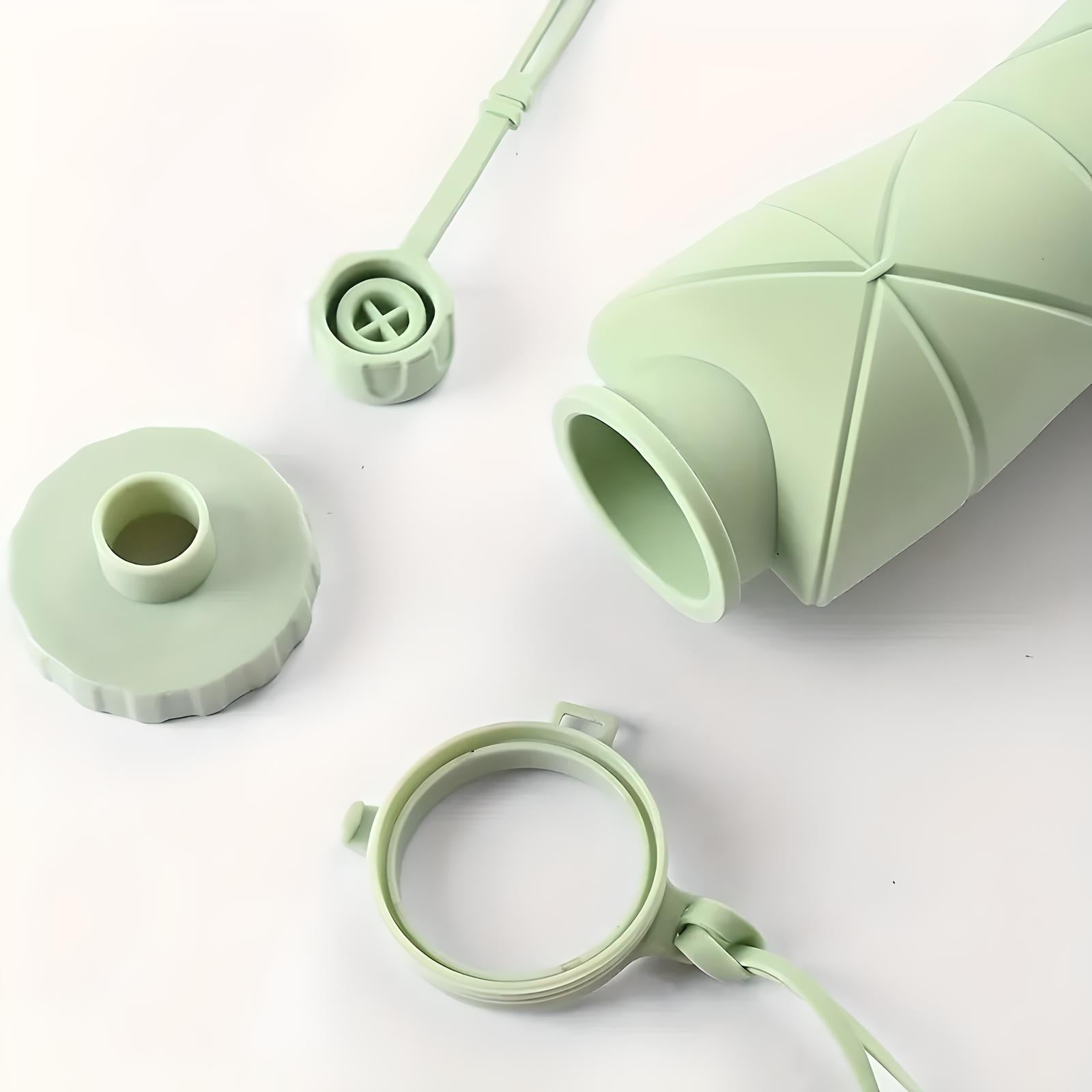 Unisex Foldable Silicone Water Bottle with Compact Design 10