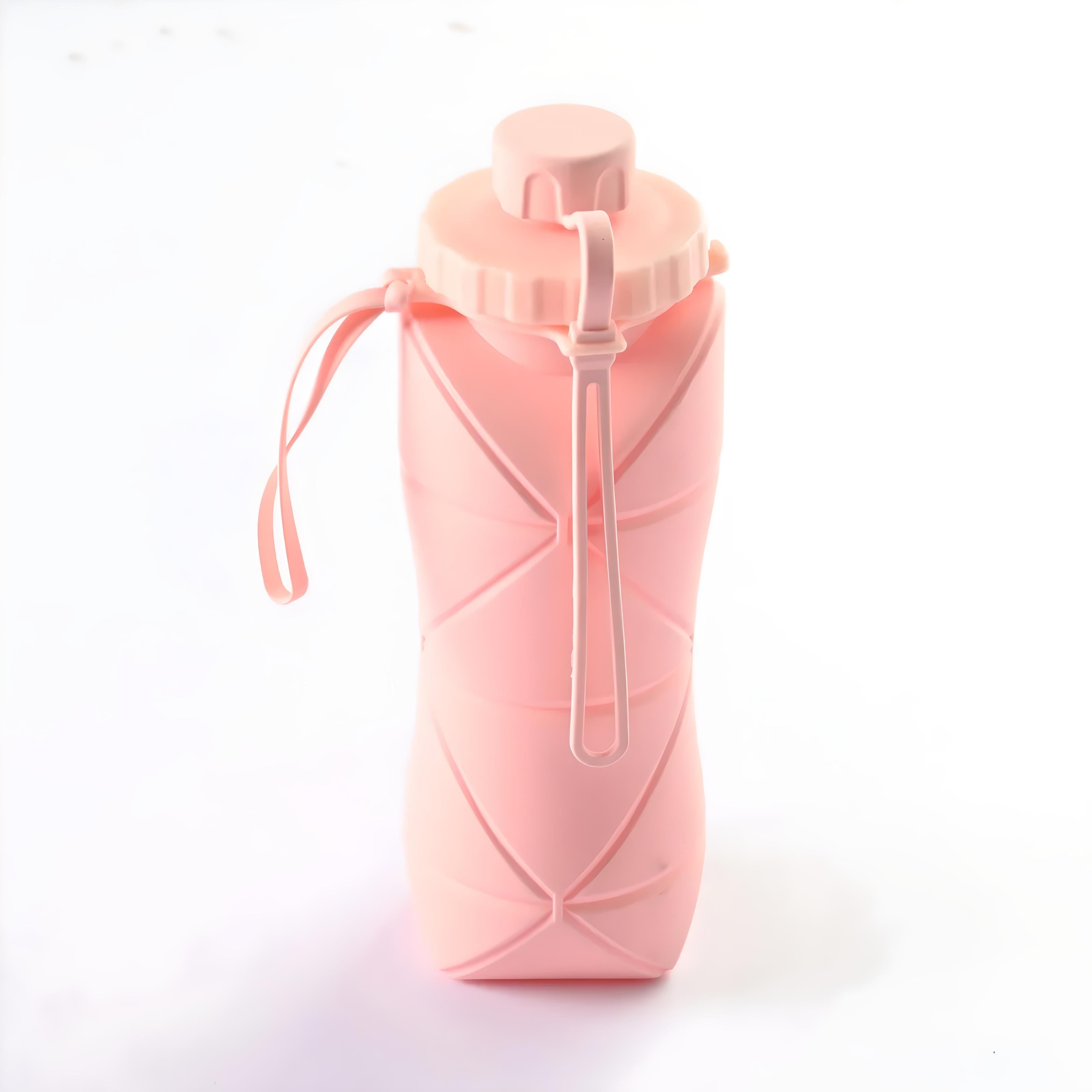 Unisex Foldable Silicone Water Bottle with Compact Design 19
