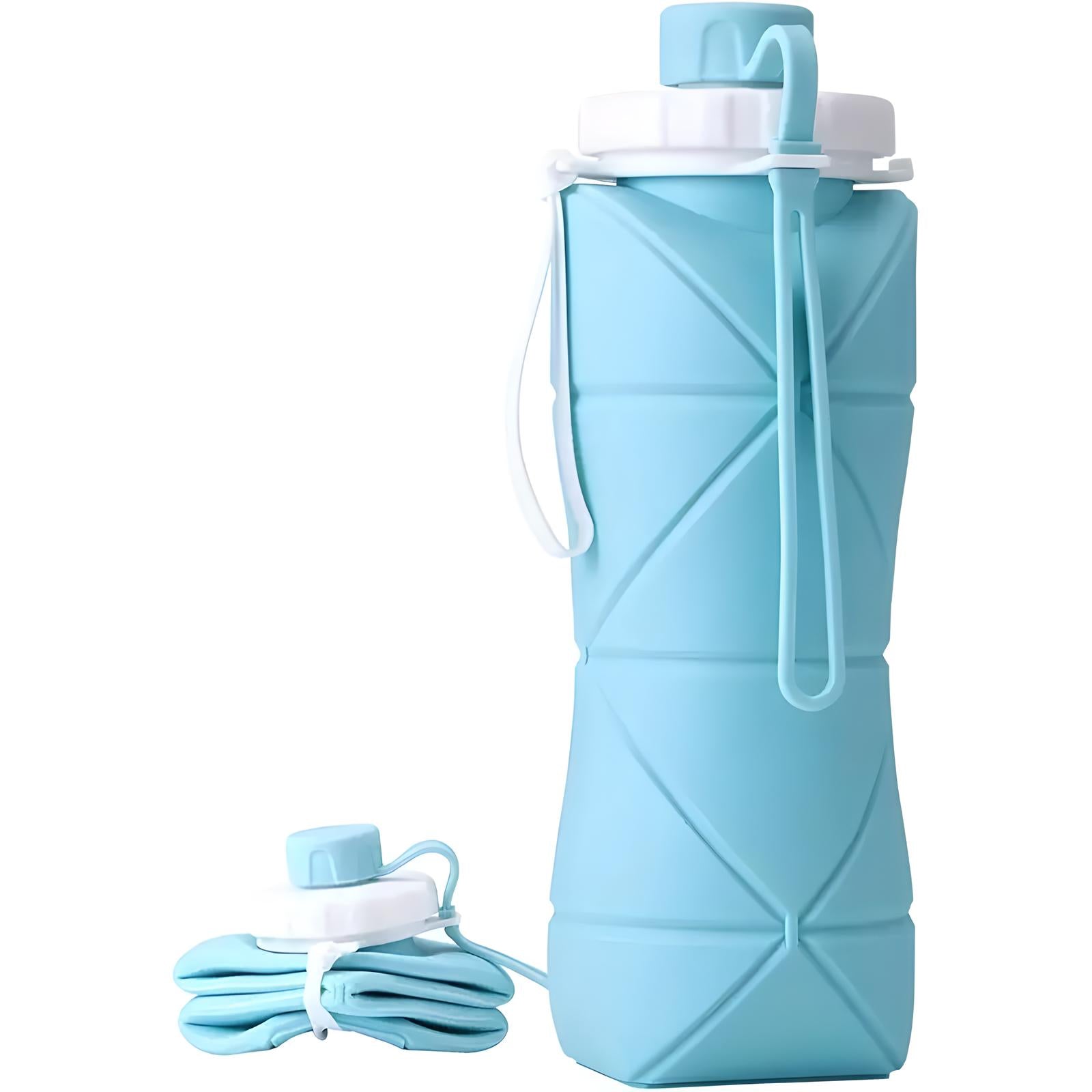 Unisex Foldable Silicone Water Bottle with Compact Design 4