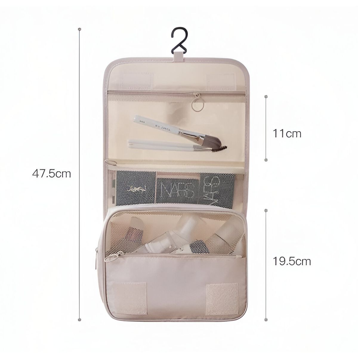 Unisex Hanging Travel Toiletry Organizer with Multiple Compartments 10
