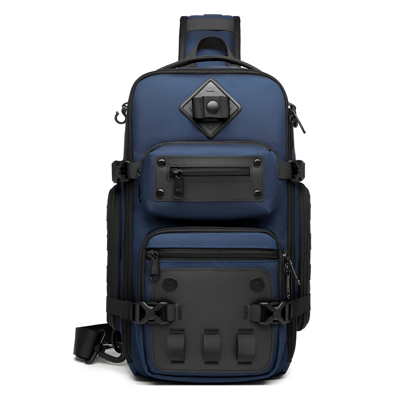 Unisex Large Crossbody Bag with Adjustable Strap and Multiple Compartments 11