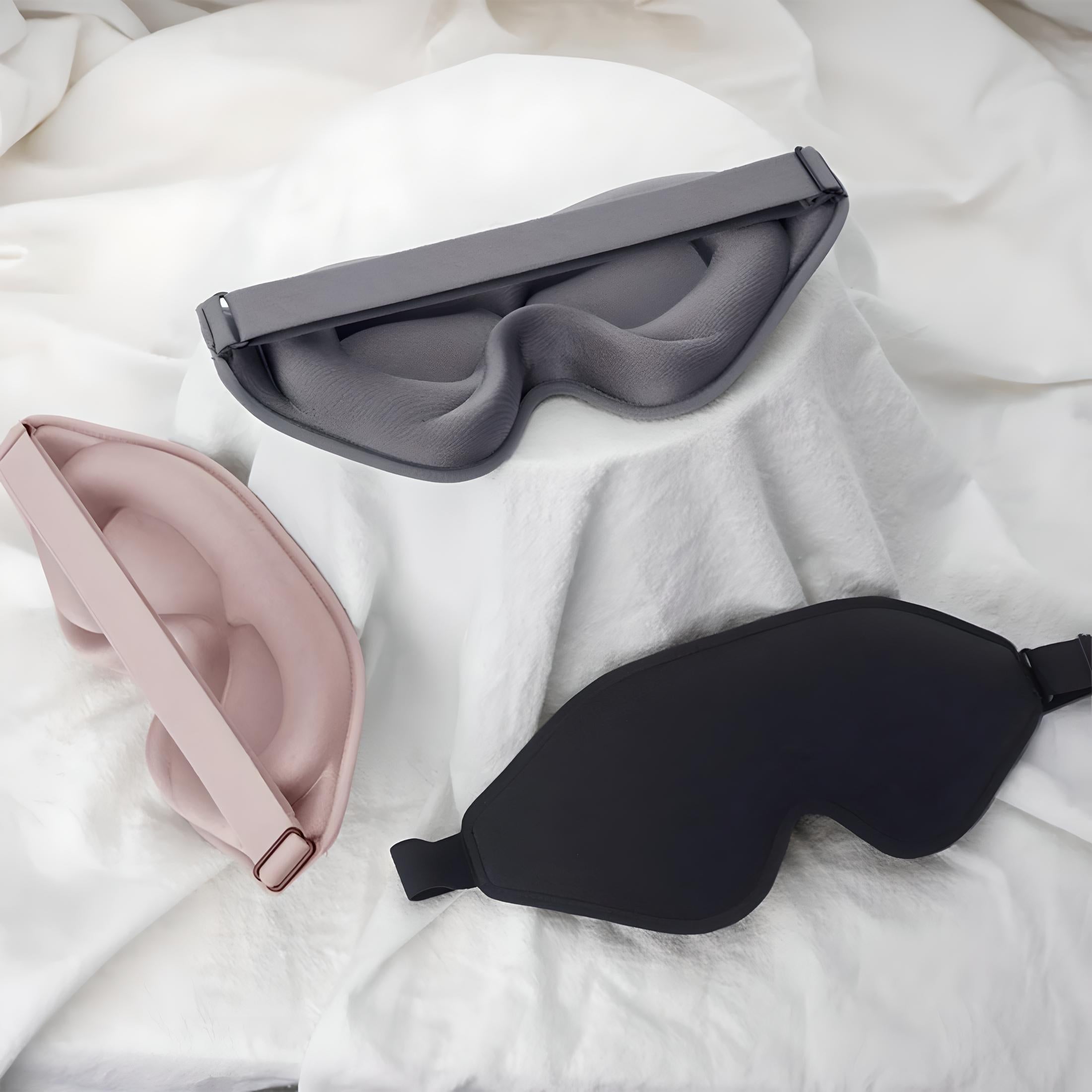 Unisex Memory Foam Sleep Mask with 3D Contoured Design and Adjustable Strap 7