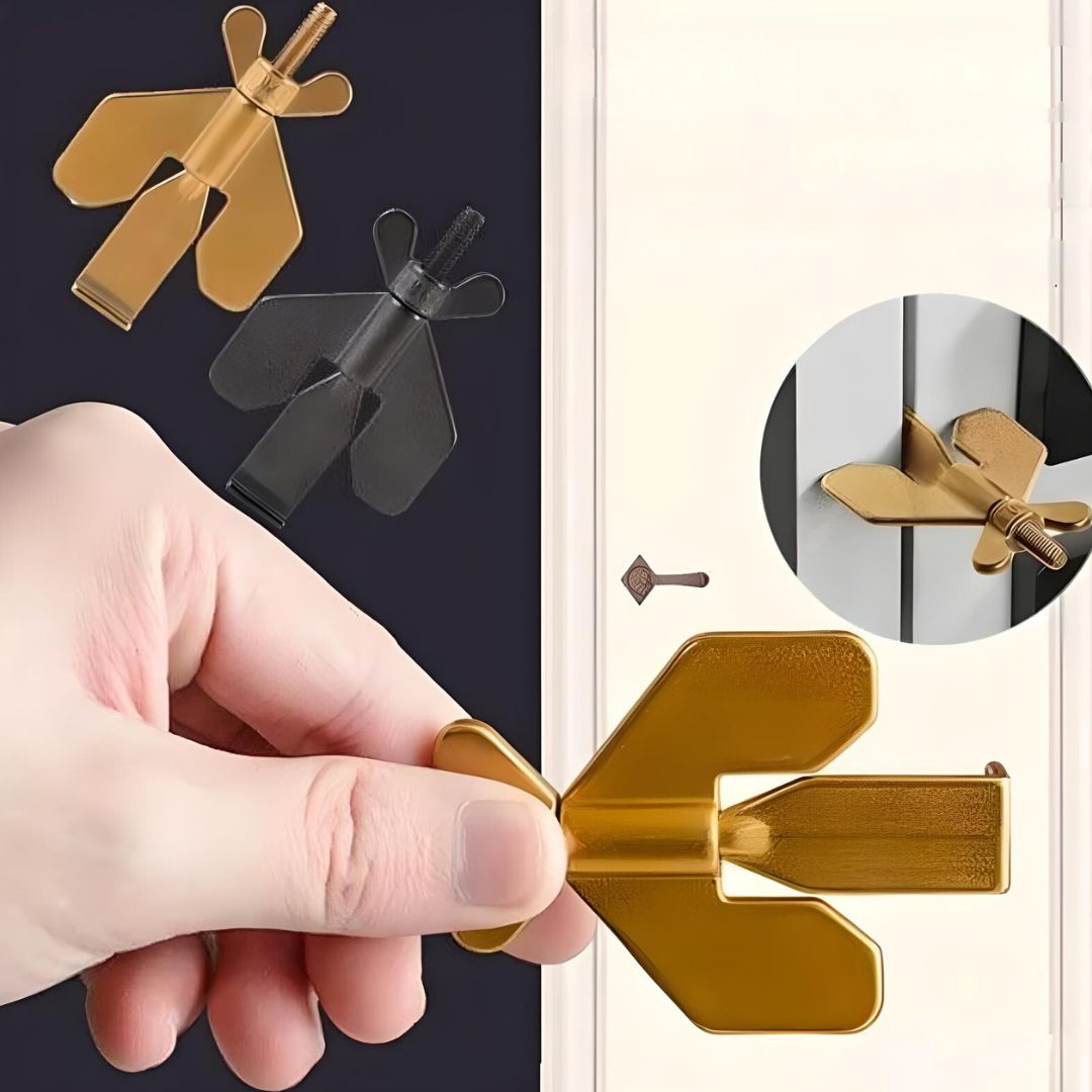 Unisex Metal Travel Door Security Stopper with Anti-Slip Base 16