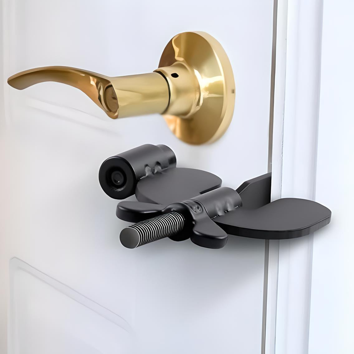 Unisex Metal Travel Door Security Stopper with Anti-Slip Base 4