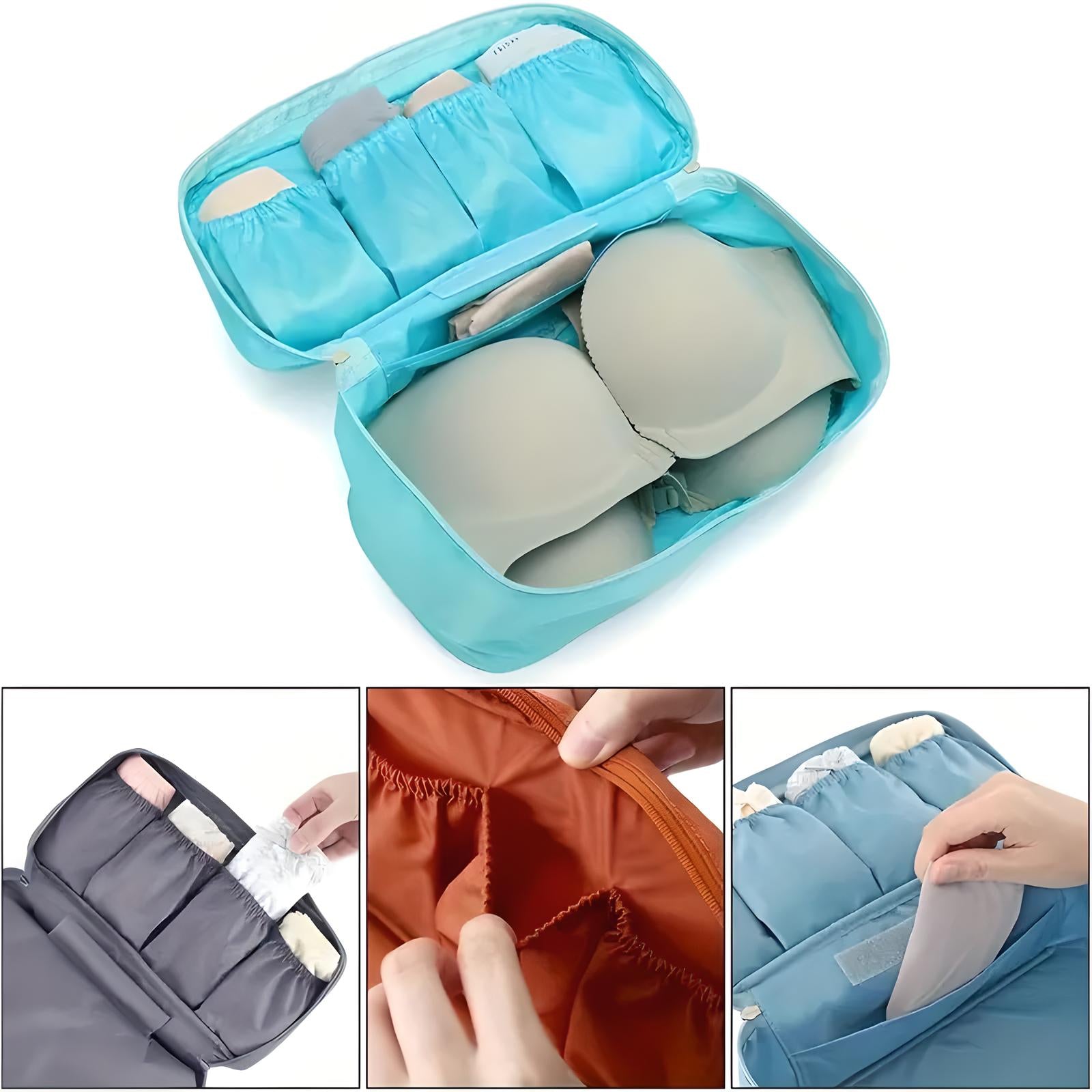 Unisex Multi-Compartment Travel Organizer with Zippered Sections 7