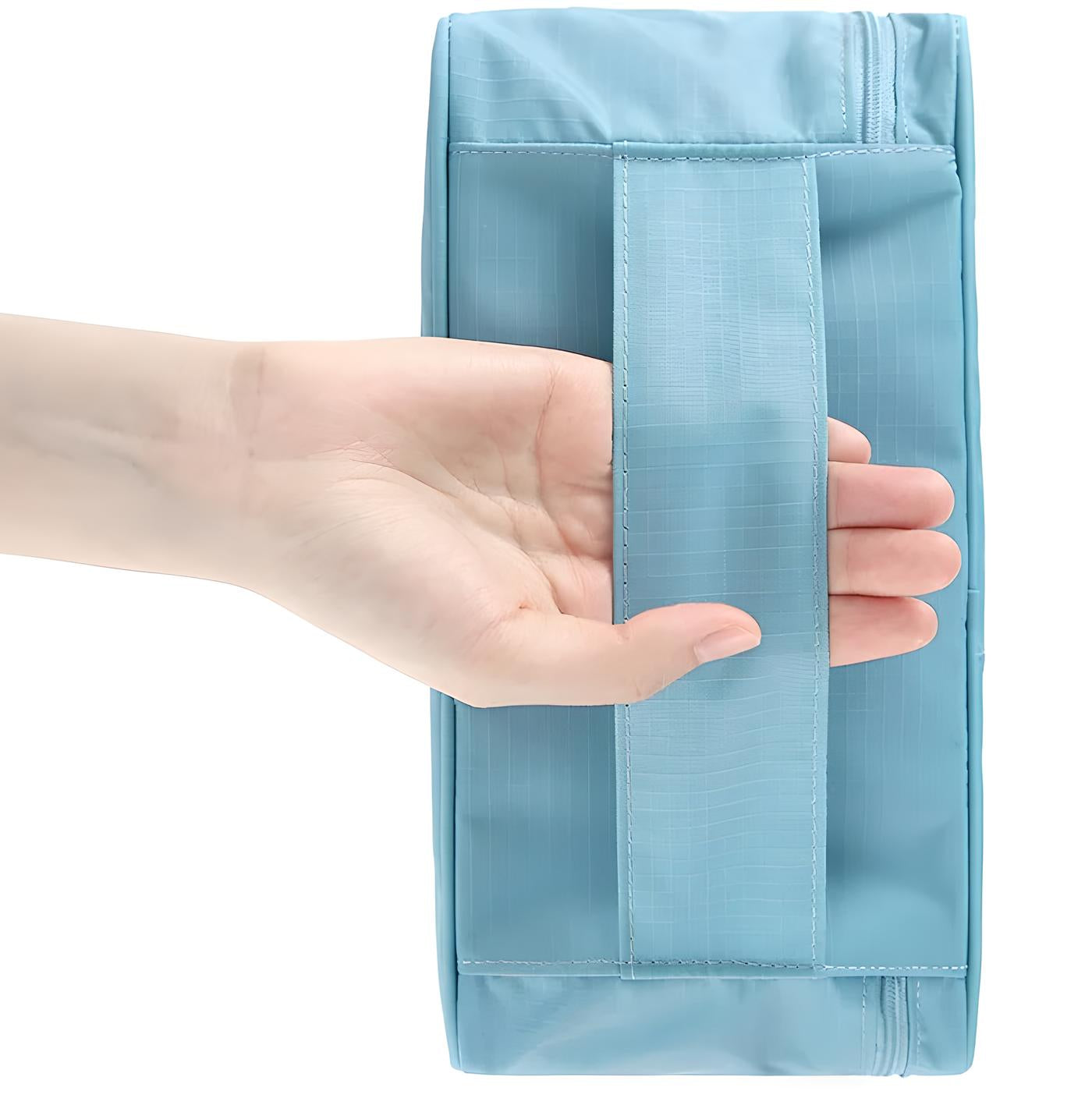 Unisex Multi-Compartment Travel Organizer with Zippered Sections 8