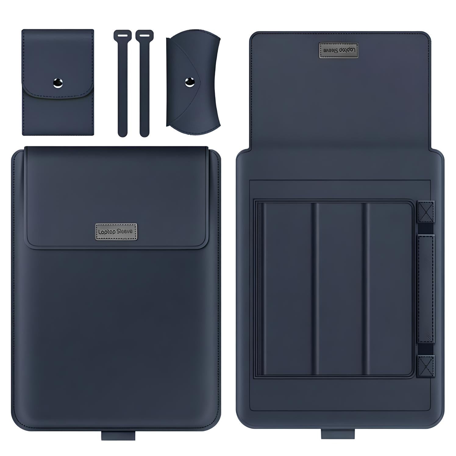 Unisex Portable Laptop Organizer Bag with Adjustable Stand and Multiple Compartments 16