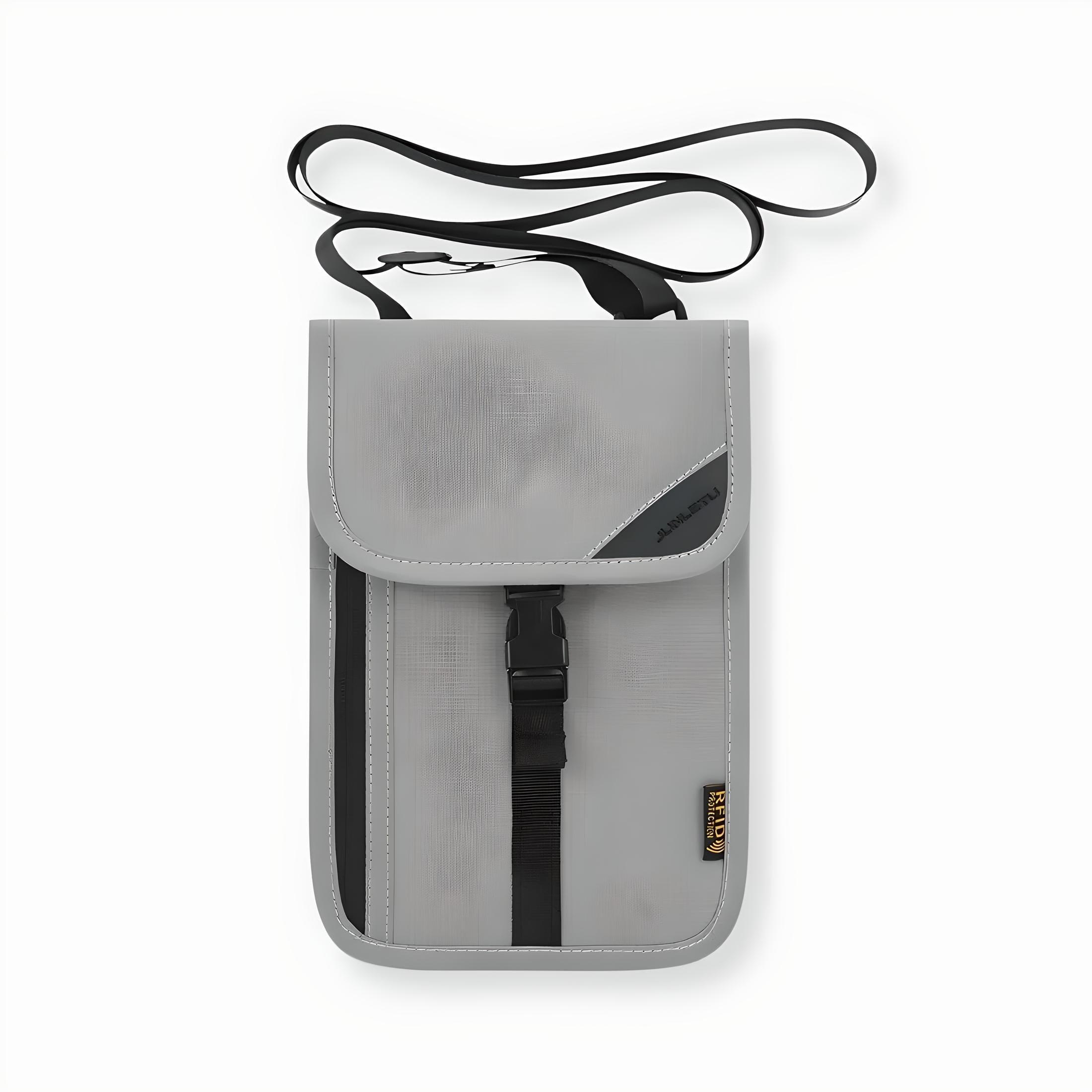 Unisex RFID Blocking Travel Document Organizer with Neck Strap 10