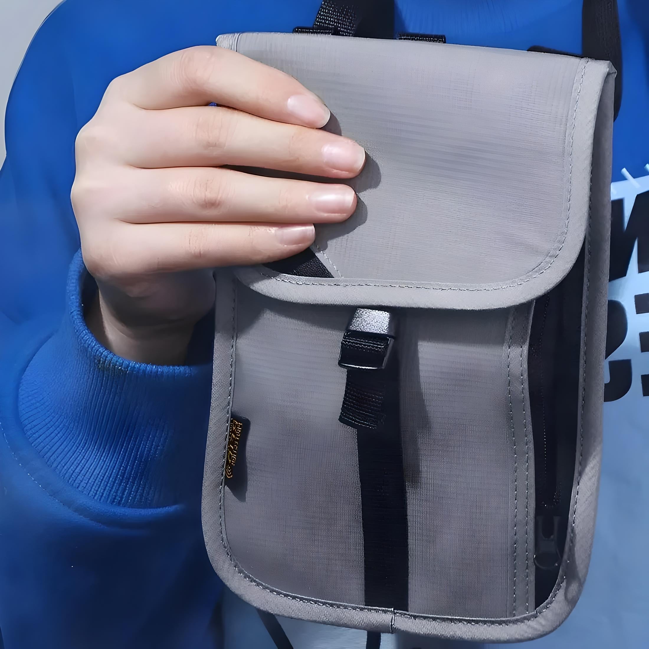 Unisex RFID Blocking Travel Document Organizer with Neck Strap 6
