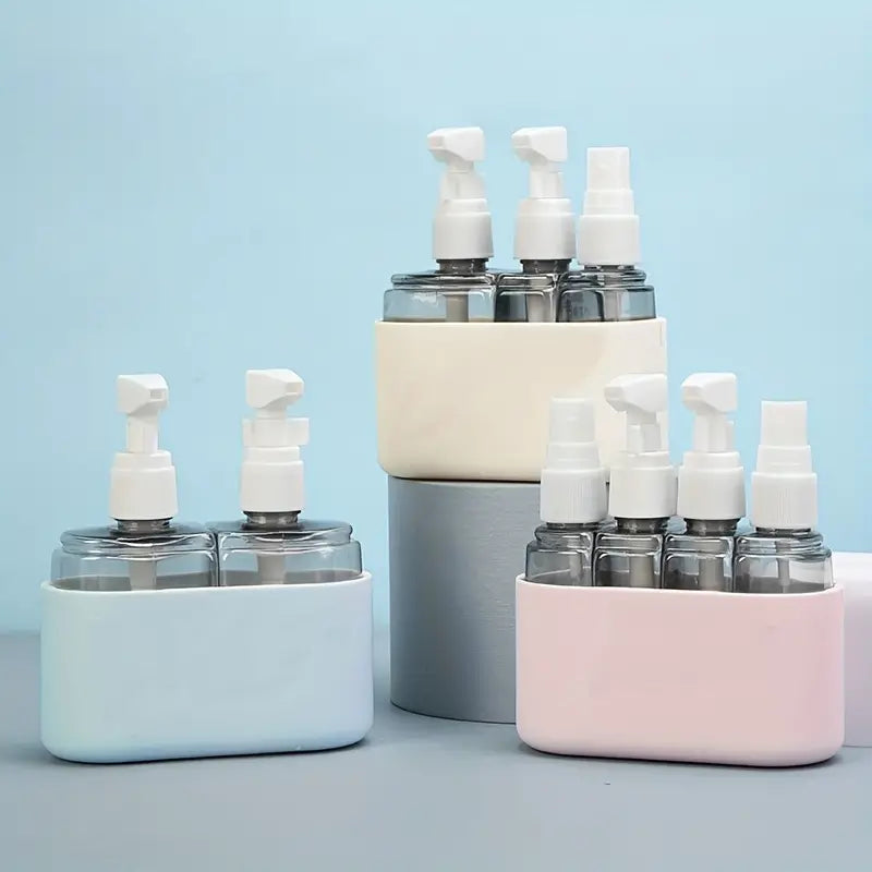 Unisex Refillable Travel Bottles with Pump and Spray Dispensers 7