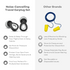 Unisex Silicone Travel Earplugs with Pressure Regulation and Multiple Cap Sizes 6