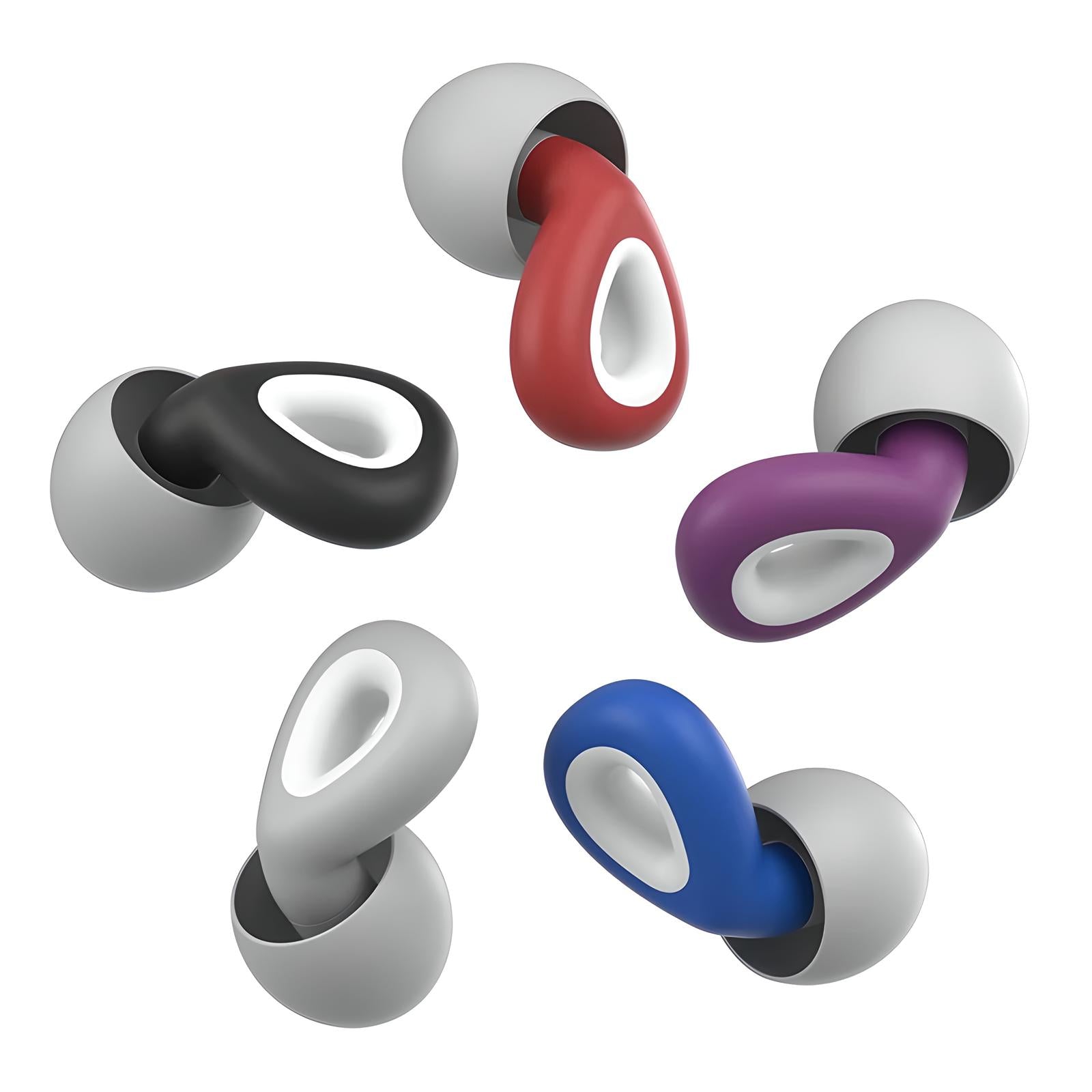 Unisex Silicone Travel Earplugs with Pressure Regulation and Multiple Cap Sizes 8