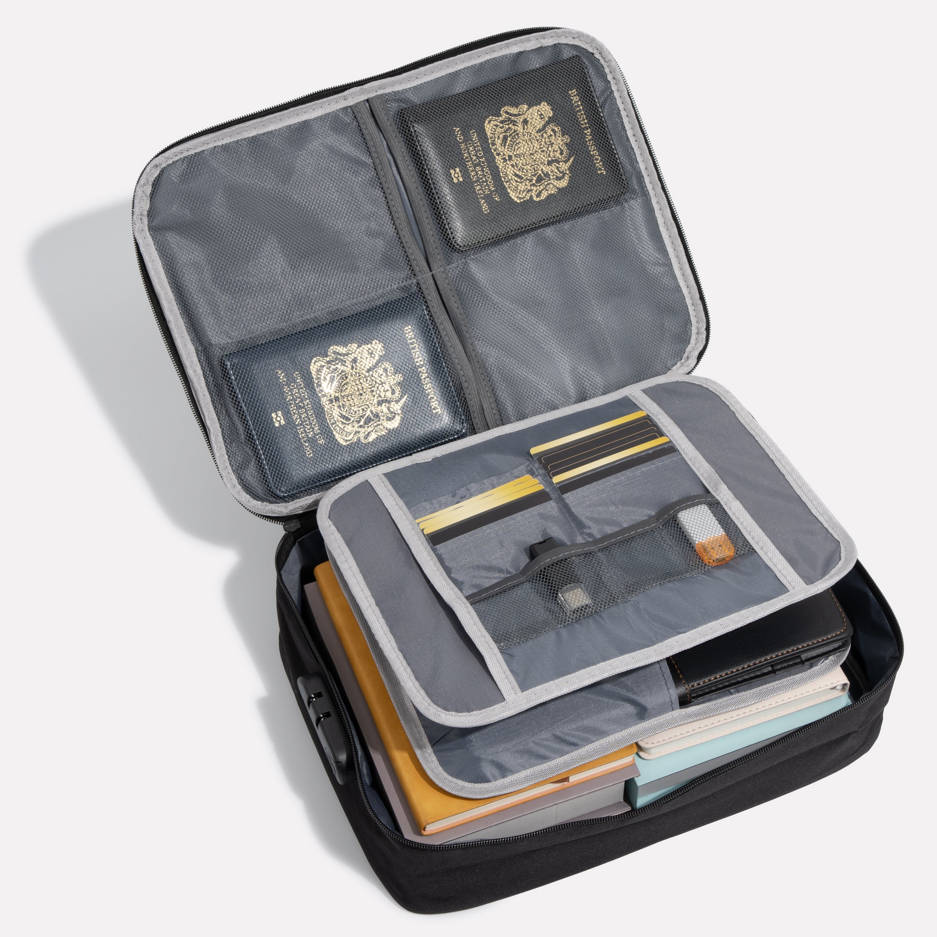 Unisex Travel Document Organizer Bag with Multiple Compartments 2