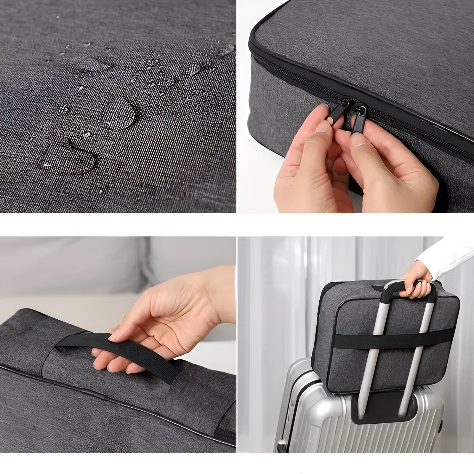 Unisex Travel Document Organizer Bag with Multiple Compartments 8