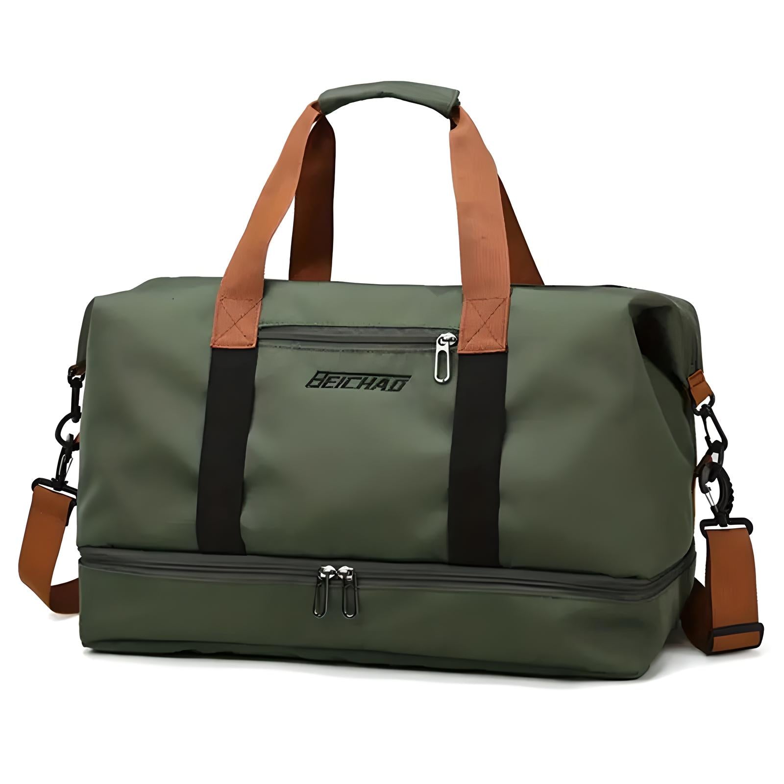 Unisex Travel Duffle Bag with Interior Compartments and Shoe Pocket 11